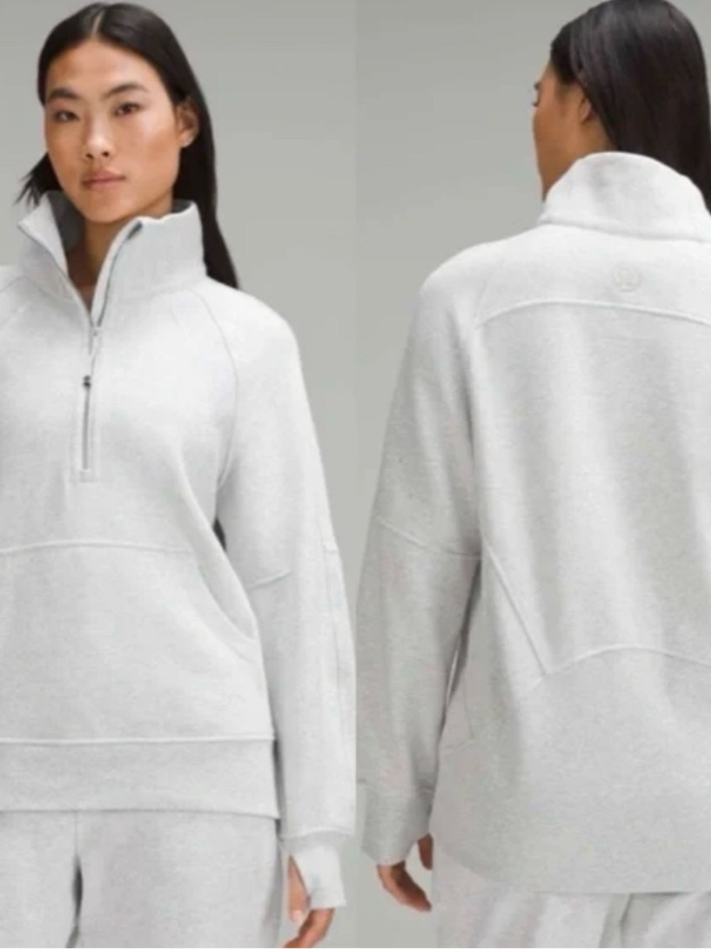 NWT Lululemon Athletica Scuba Oversized Funnel-Neck Half Zip Hip Length XL/XXL